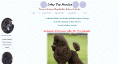 Desktop Screenshot of lefaytoypoodles.com