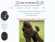 Tablet Screenshot of lefaytoypoodles.com